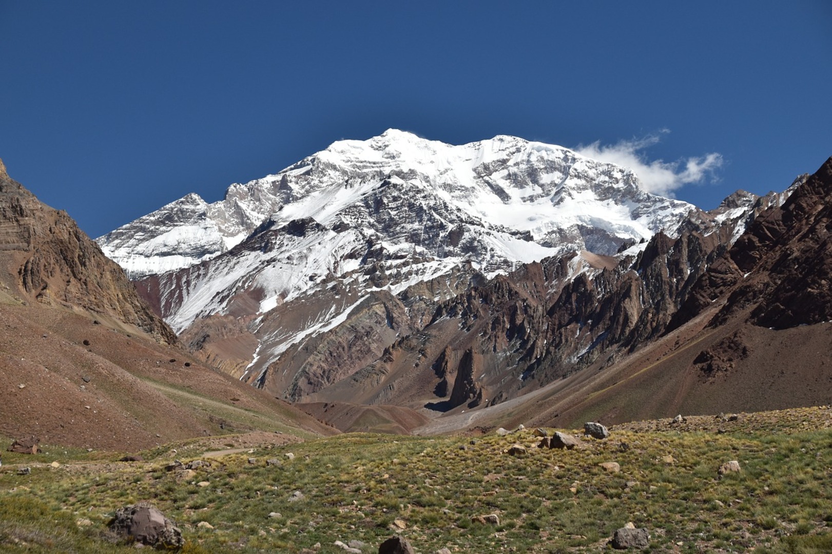 Cerro Aconcagua in the Andes, Argentina